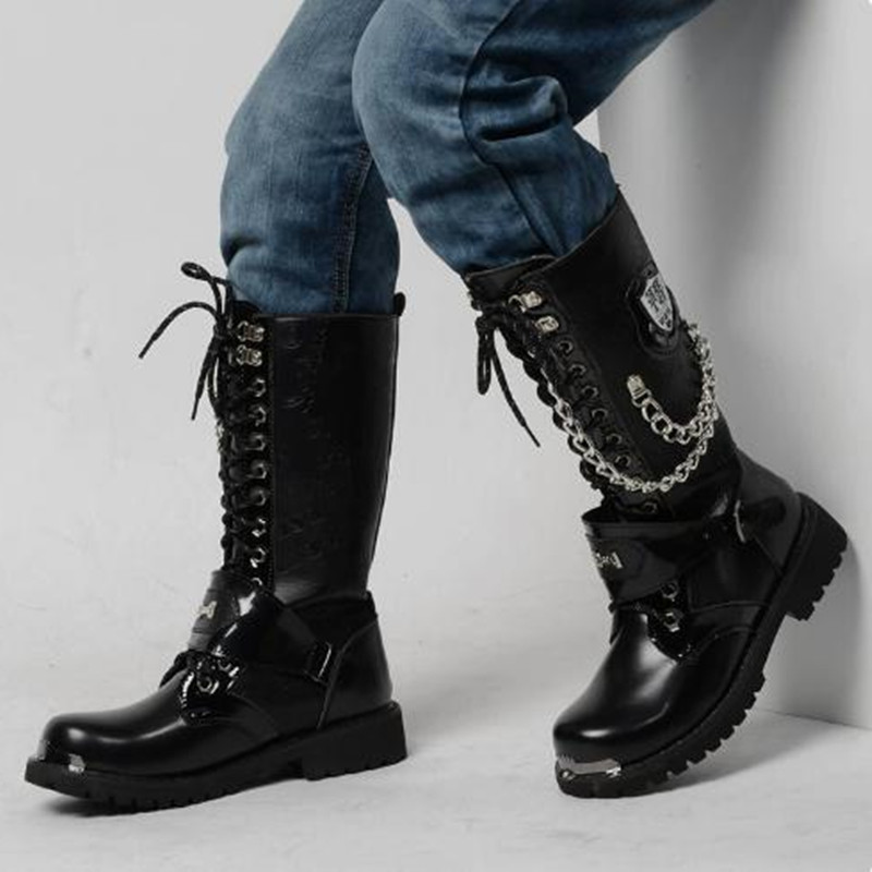 Motorcycle Chain - Botas de Motocicleta de Lujo para