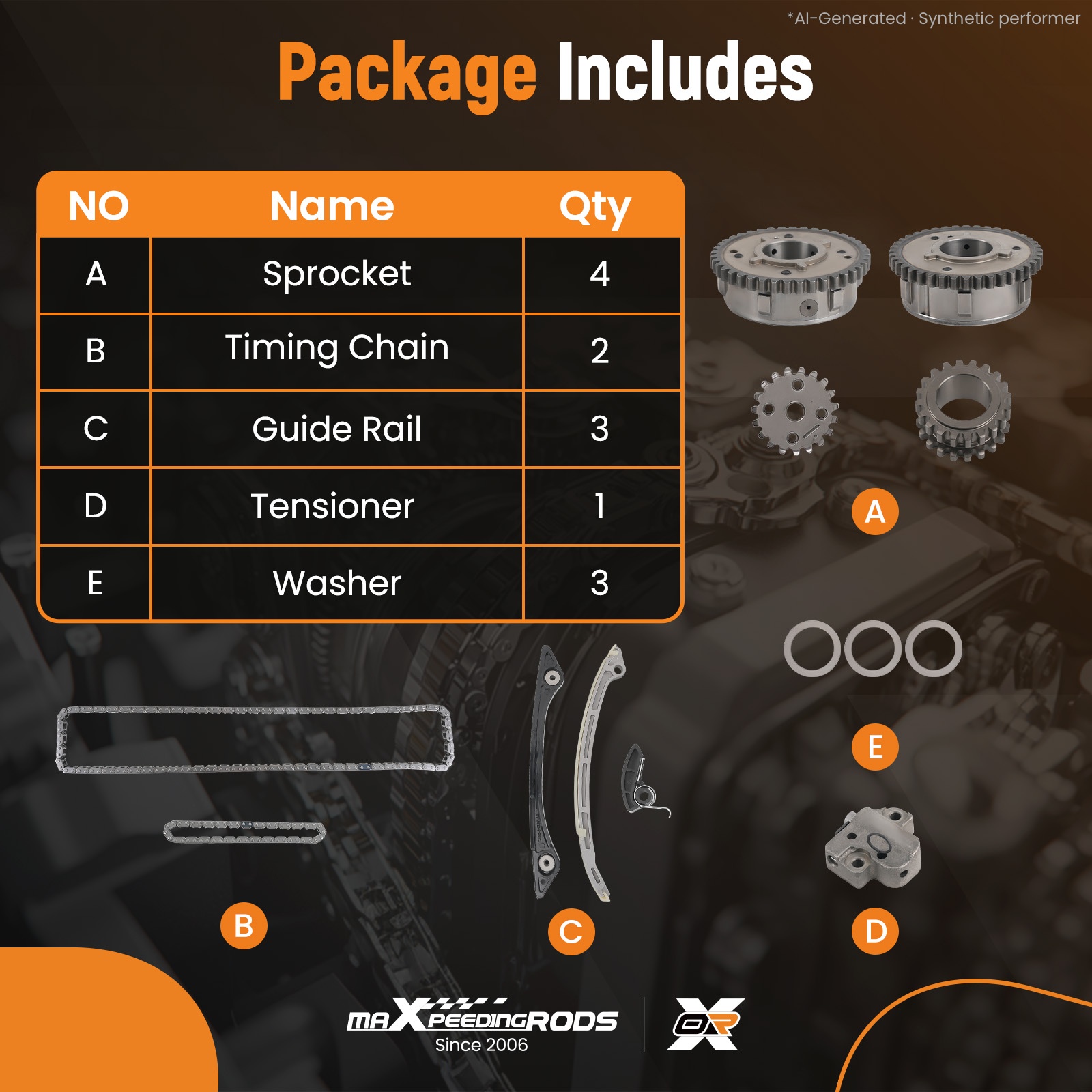 Juego de cadena de distribució - Chain Sprocket Set reseña y precio