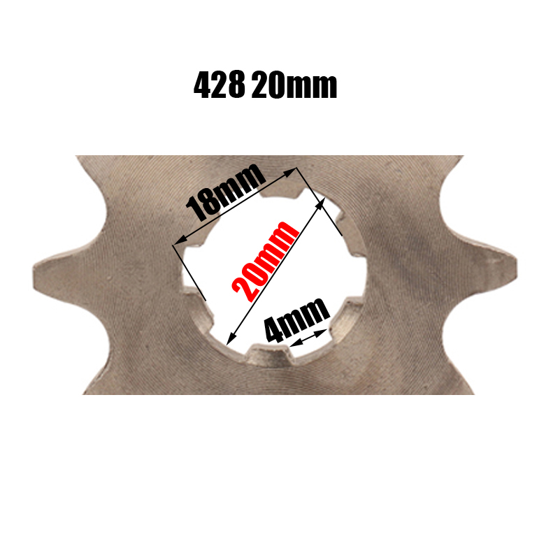 Piñón delantero del motor para - 428 Chain reseña y precio